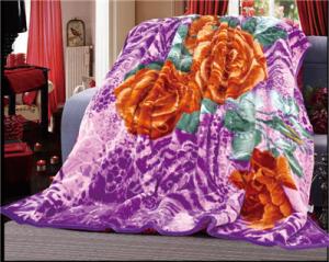China Manufacture Custom Wholesale New Design Printed 100% Polyester Blankets factory