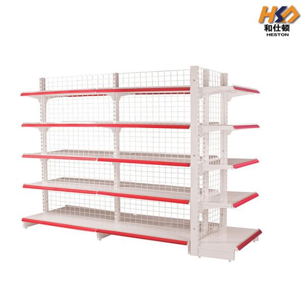 55kg 1800mm Tall Metal Storage Rack Supermarket Shelves Gondola Cold Rolled