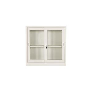 China Glass Sliding Door Steel Office Cabinet With Cyber Lock factory