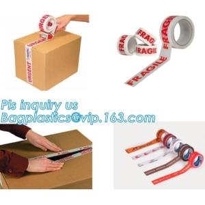 Custom high quality logo printed adhesive packaging bopp tape,rubber base