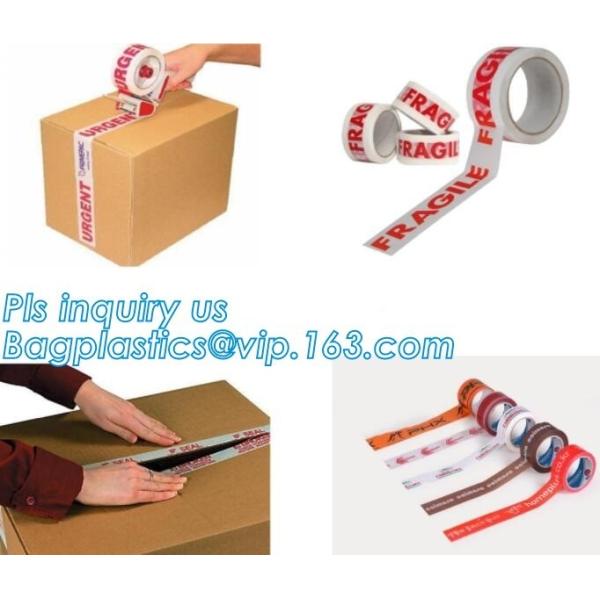 Custom high quality logo printed adhesive packaging bopp tape,rubber base