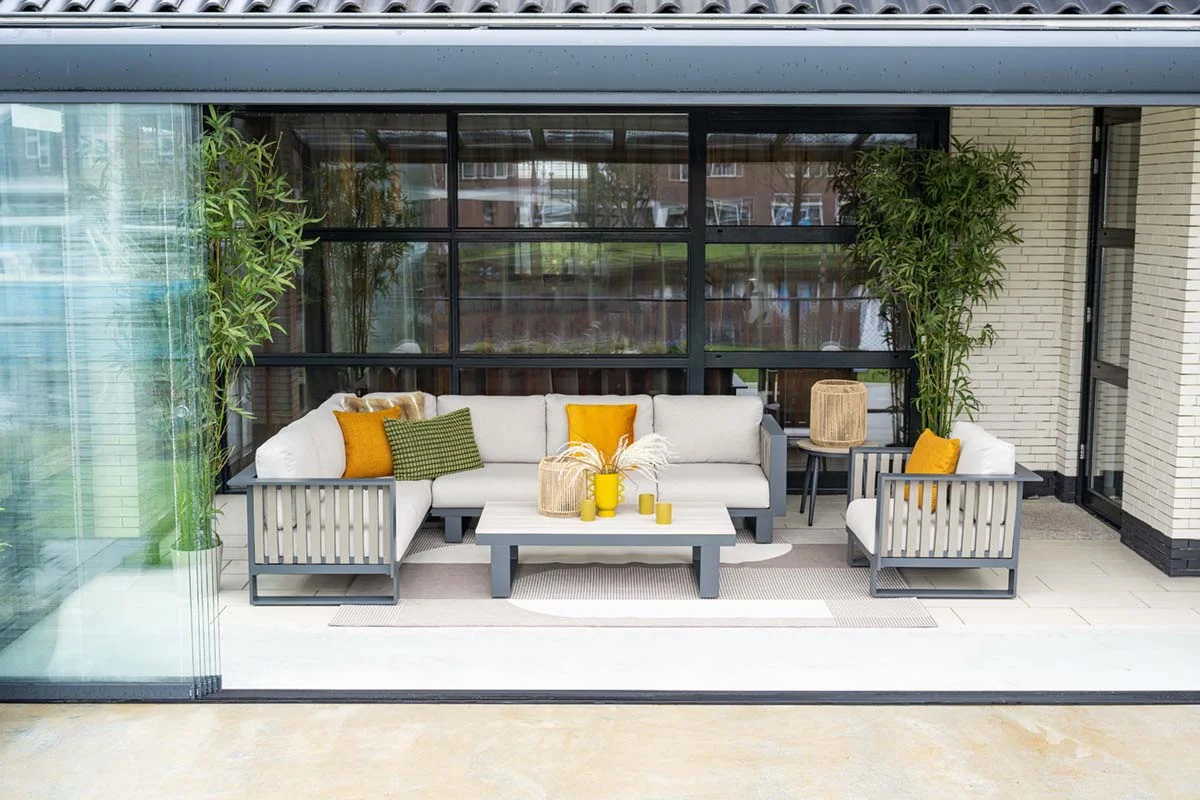 Stylish and Durable AJUNION All Weather Cushions Garden Furniture Set for Your Patio