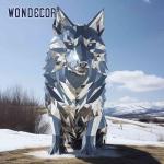 Outdoor metal forging geometric animal wolf stainless steel sculpture