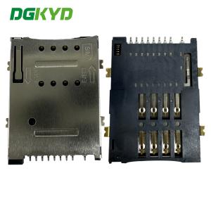 China SIM Card Holder PUSH 8P+1P Pillarless Telephone Card Holder TF SIM CONNECTOR DGKYDSIM18H81W6A2Y3WS286 factory