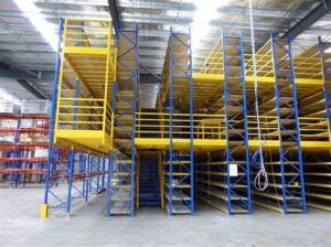 China Industrial Warehouse Mezzanine Shelving , Mezzanine Floor Racking System factory