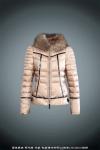 designer moncler women down jacket with big raccoon fur