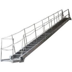 China Fixed Inclined Steel / Aluminum Alloy Marine Boarding Ladder Accommodation Ladder factory