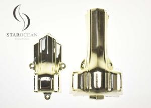 China Gold Color Coffin Fittings Suppliers , Coffin Christmas Ornaments Light Weight 10# factory