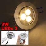 Outdoor 3 watt Warm White color led ceiling light fixture, led DownLight 3000K
