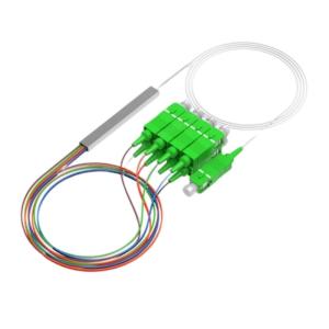China FTTH SC APC ABS Box Optical PLC Splitter 1x8 1x5 1x4 Mini Steel Tube Connector factory