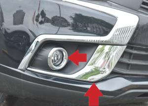 China Mitsubishi ASX 2017 2018 Chromed Decoration Parts Fog Lamp Moulding And Bezel Factories factory