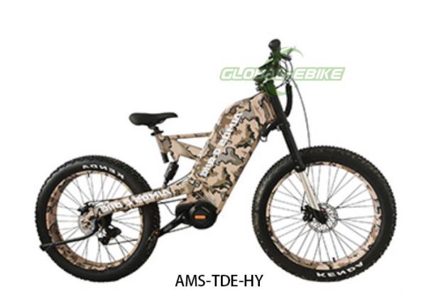 Integrated Controller Off Road E Bikes battery powered 26 Inch With Bafang