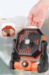 Summer Portable Outdoor Rechargeable Battery Camping Fan with LED Light Private