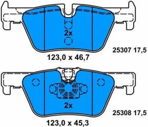 China 34216850569 Car Brake Pad Replacement For BMW 1 F20 And 2 Coupe F22 Auto Brake System factory