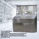 Custom Supported Double-Person Hand Wash Sink in 304 Stainless Steel for Health