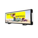 P2 DOOH Media Screen Double-sided Taxi Top LED Display Waterproof Taxi LED Sign