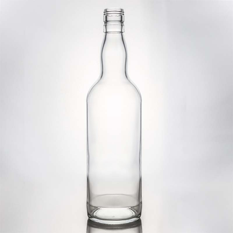 Customizable Capacity and Shape Screw Cap Glass Bottle for Rum Vodka Whisky Tequila Gin