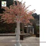 UVG pink cherry blossom artifical trees with silk flowers for wedding backdrop