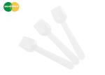 Curved Alcas PLA Disposable Ice Cream Spoon Custom Logo