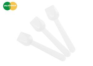 China Curved Alcas PLA Disposable Ice Cream Spoon Custom Logo factory