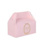Gift Pastry Cake Box Packaging Biodegradable Green White Tall Mini Wedding