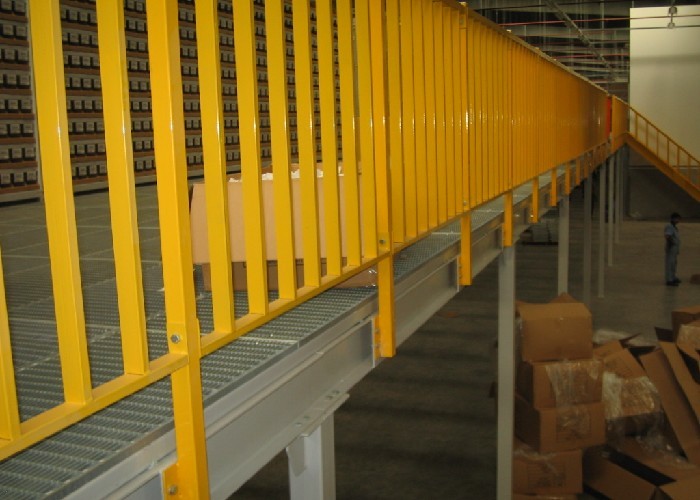 Powder Coating Multi Tier Mezzanine Rack For Large Storage High Load Capacity
