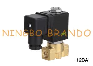 China 1/8'' 1/4'' 3/8'' Water Air Latching Brass Solenoid Valve 6V 12V 24V DC factory