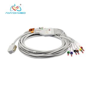China Durable Safety EKG Lead Wires , Nihon Kohden Ecg Cable TPU Material factory