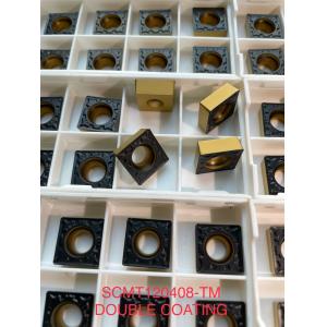 Cnc Turning Tungsten Carbide Lathe Tool Inserts Yellow SCMT120408