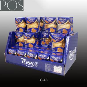 China Corruged cardboard display showbox PDQ box for chips factory