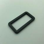 Rectangle 20.5mm Metal Duty Belt Buckle Iron Black Plating