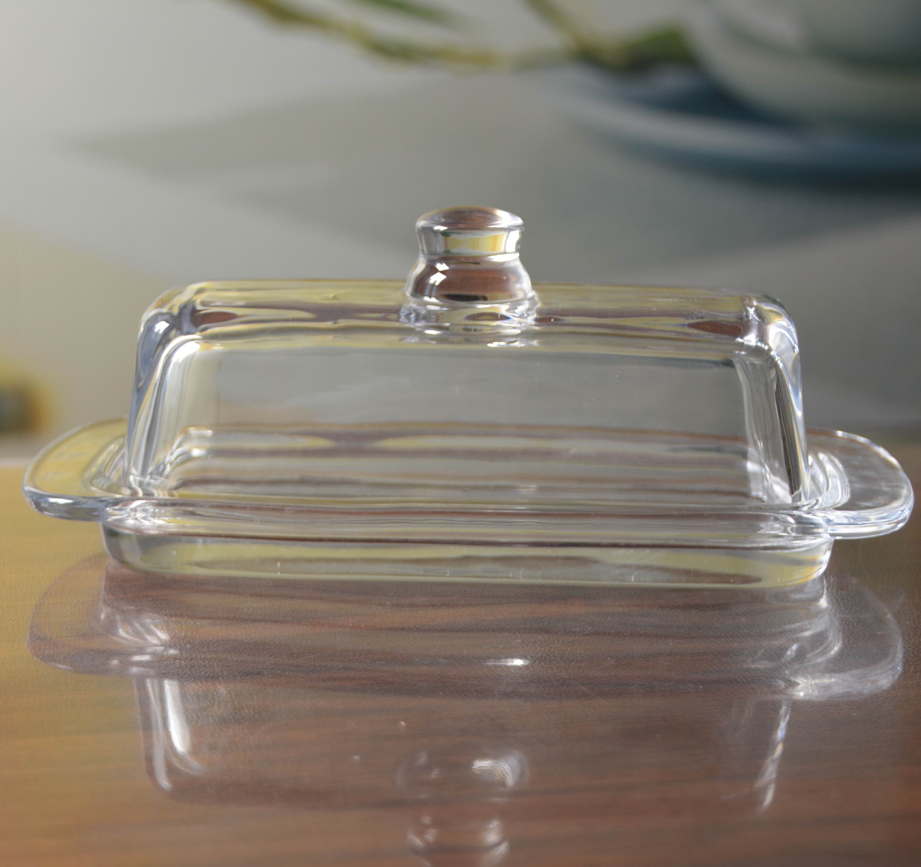 Rectangle Cake Glass Charger Plates With Cover