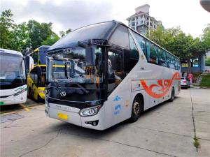 China Used Kinglong Coach XMQ6125 Mini Coach Bus 51 Seats Weichai Rear Engine Bus Coach Accessories With Yutong Higer factory