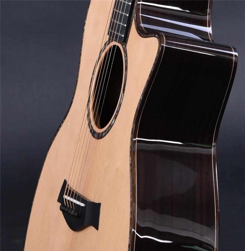 Custom Grand 914c acoustic guitar solid spruce top 914ce acoustic electric guitar B Band A11 eq free shipping acoustic