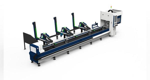 China QH-GZ Zero-tailing Laser Tube Cutting Machine Horizontally-mounted Lathe Follow-up Support factory