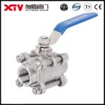 Xtv 3/4 Inch Full Port Manual Stainless Steel 3PC Ball Valve Customizable and