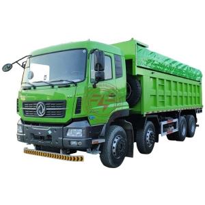 China U Shaped Upper Cover And Elevated Cargo Box 12 Wheel Tipper Truck For Mining Dumping factory