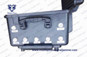 China Full Band Frequency RF GPS Cell Phone Signal Jammer Waterproof Convoy Vehicle Bomb Jammer factory