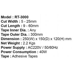 5MM To 25MM Tape Width RT-3000 Automatic Masking Tape Dispenser