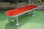 6 Feet Wooden Backless Garden Bench , Outdoor Furniture Wooden Bench For Tennis