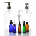 120Ml 250Ml 500Ml Empty Clear Glass Cosmetic Lotion Boston Round Spray Bottle