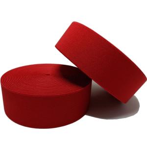 China 3.9cm Polyester Elastic Webbing Stretchy Headband Knitted Webbing factory