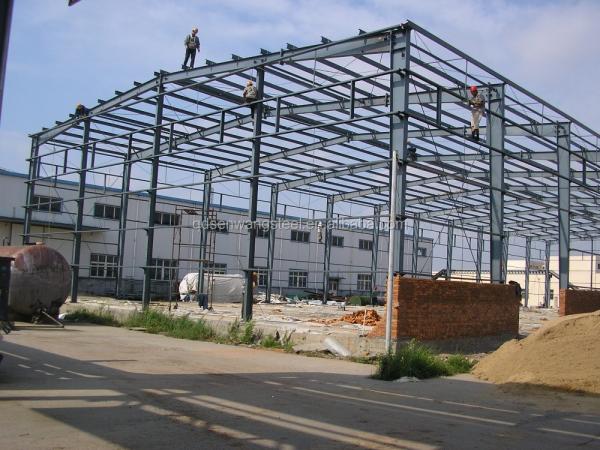 Weather Resistant Prefabricated Steel Workshops Construction Warehouse PEB Metal