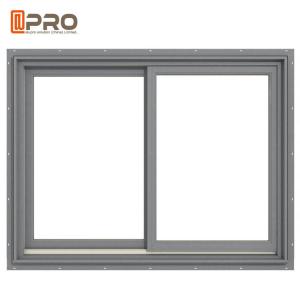 China Residential Aluminum Sliding Glass Windows / Sliding House Windows aluminum window frame slide tempered glass sliding factory