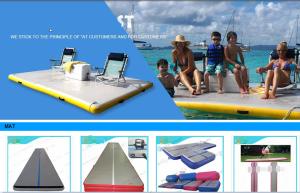 China Drop Stitch Inflatable Mat Floor water board for Sale in different sizes factory
