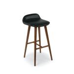 NO Folded Modern Wood Bar Stool for Kitchen and Dining Room without Folding