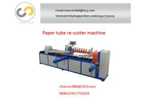 China Cardboard paper tube core cutter, paper pipe core cutting machine price factory