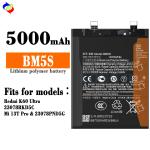 Original Rechargeable Batteries BM5S 5000mAh for Redmi K60 Ultra Mi 13T Pro