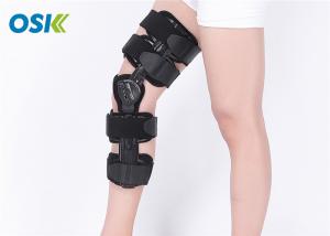 China Black Knee Support Brace With Range - Of - Motion Hinge Fda Certification factory