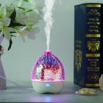 3D Glass Oil Ultrasonic Aroma Diffuser 70ml Electric USB Powered
